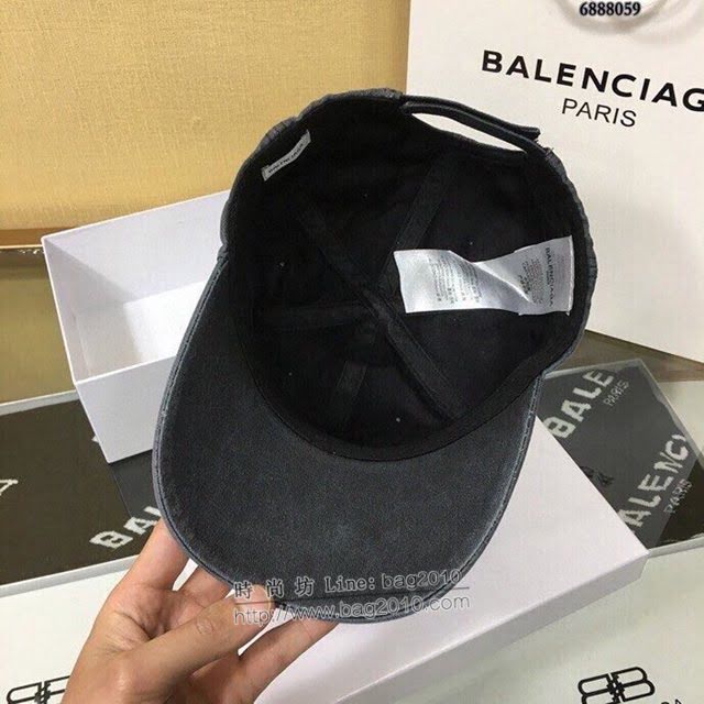 Balenciaga男女同款帽子 巴黎世家刺繡字母棒球帽鴨舌帽  mm1413